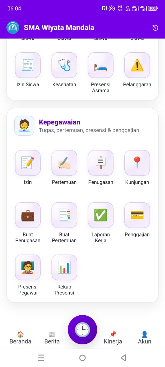 Tampilan Aplikasi Guru